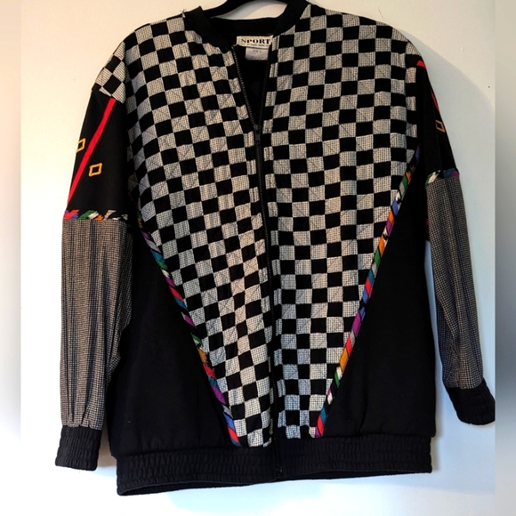 Sunny Sport Checkered Color Block Jacket